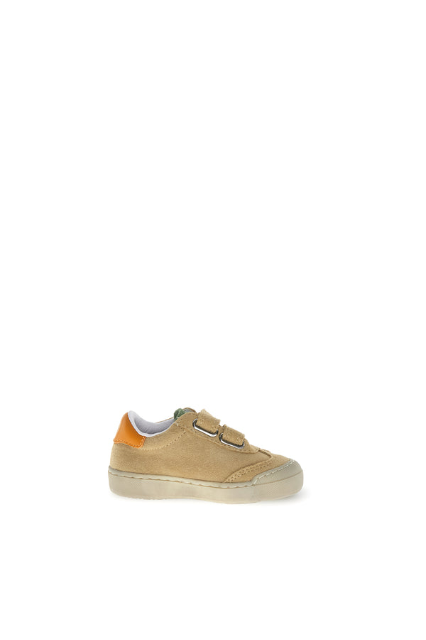 Sneakers Riby A Strappo Suede Sabbia