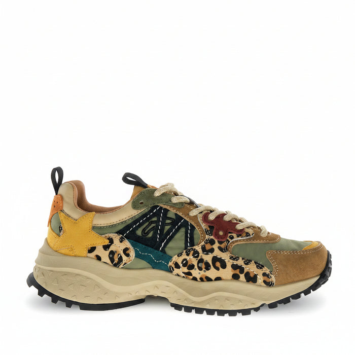 Sneakers Da Donna Solin Brown Military Black Pony