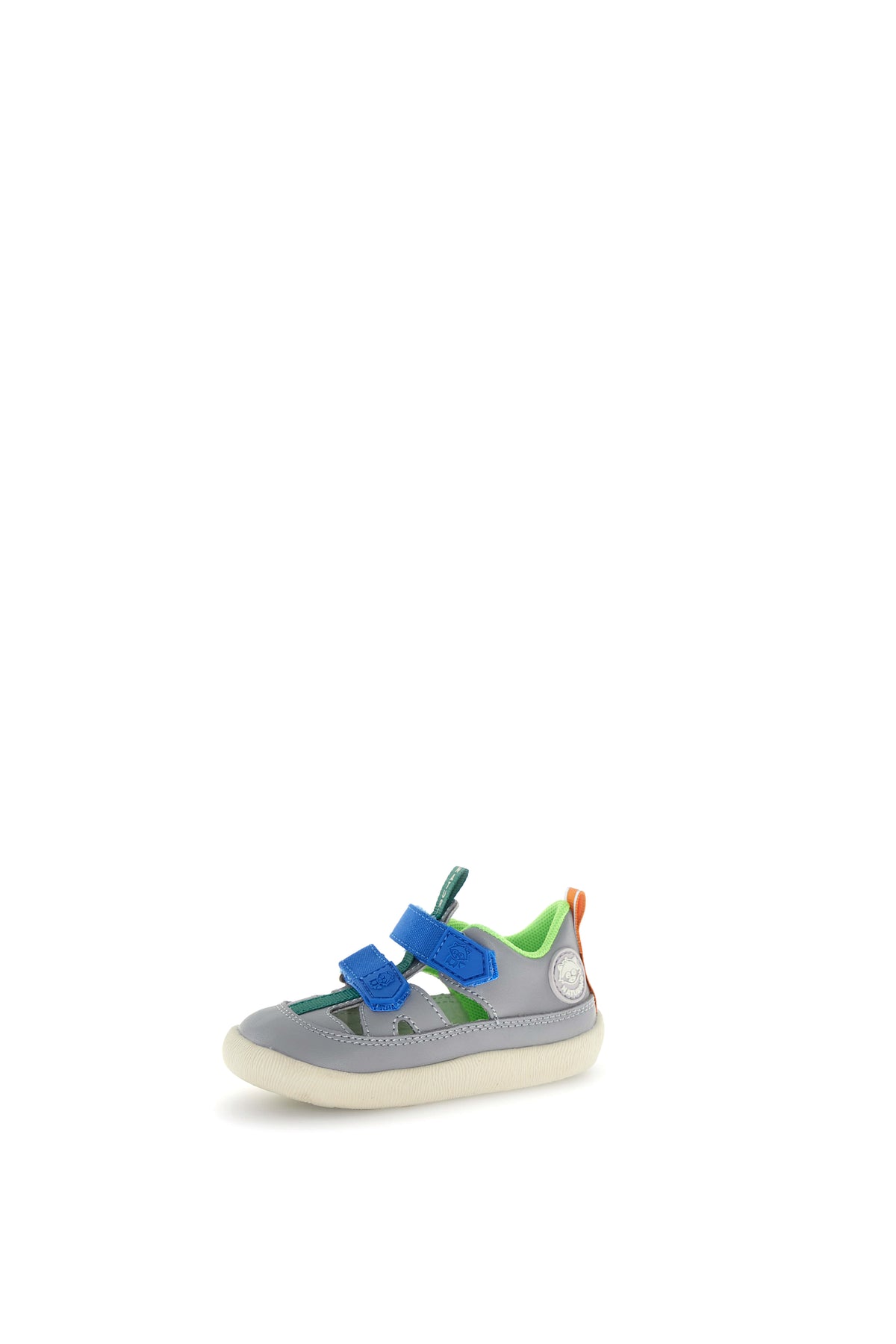 Sandalo Naturino Giommy Pelle Grigio