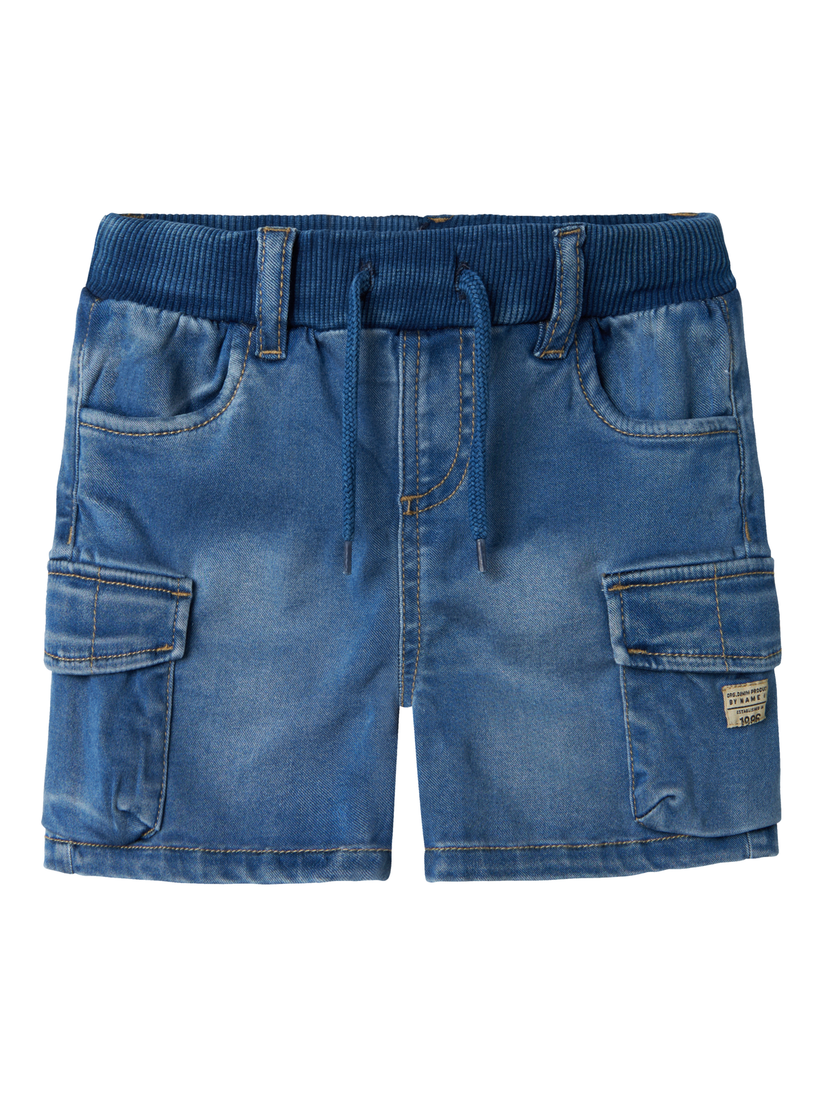 Short Medium Blue Denim