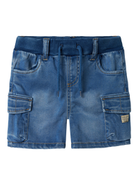 Short Medium Blue Denim