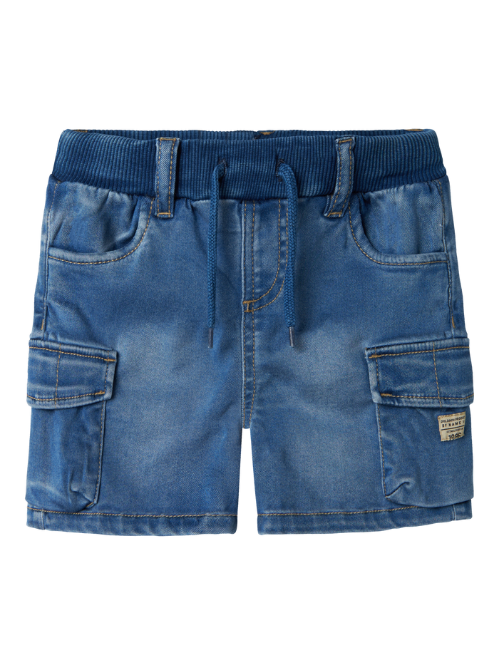 Short Medium Blue Denim