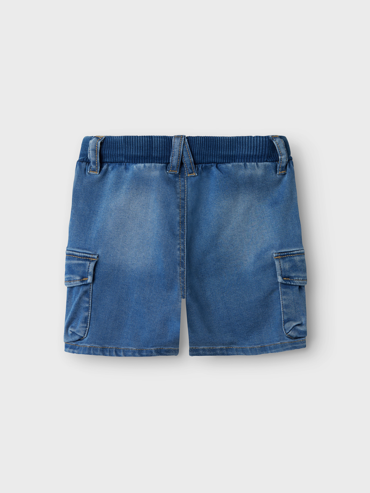 Short Medium Blue Denim