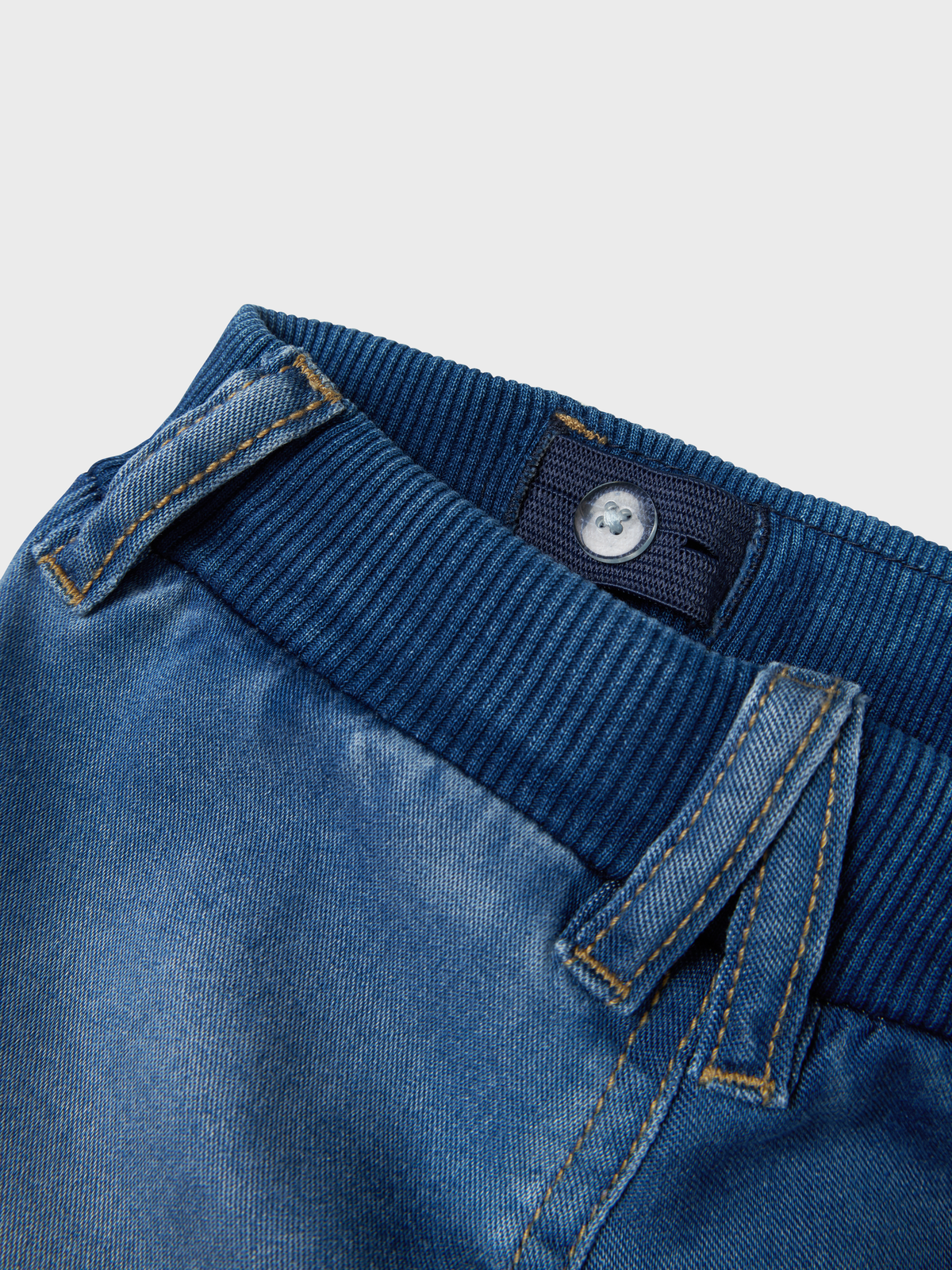 Short Medium Blue Denim