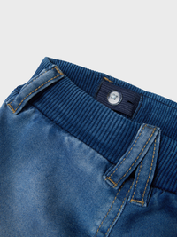 Short Medium Blue Denim