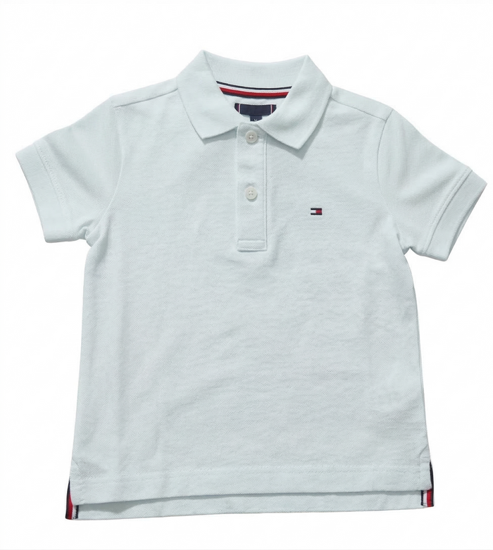 Polo Bianca Con Logo