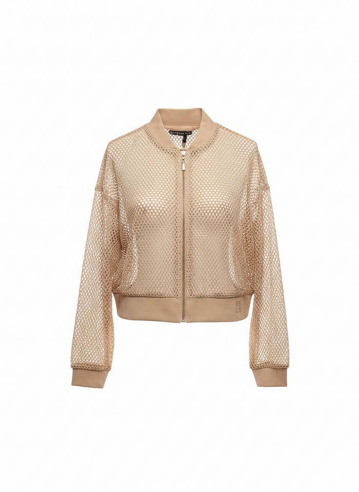 Felpa Zip In Crochet Mastice