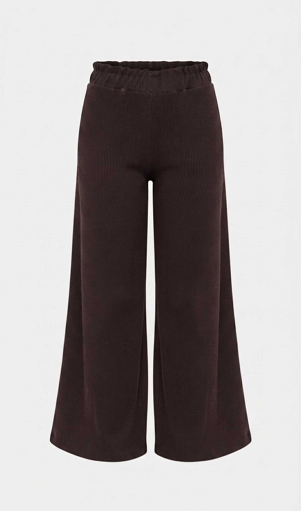 Leggings A Zampa In Costina Cioccolato