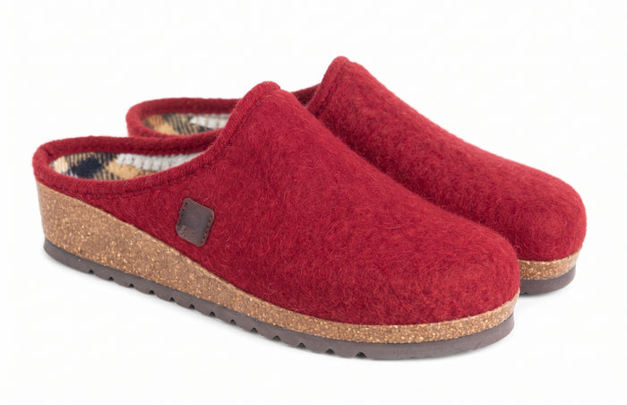 Ciabatta In Lana Merinos 2170 T30 Rossa