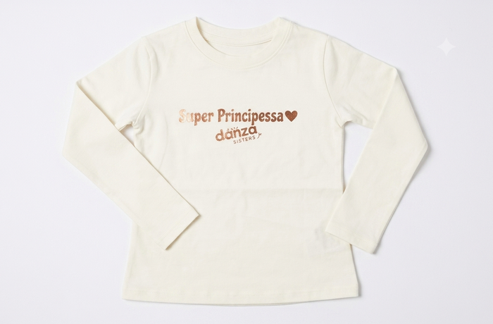 T-Shirt Princess Manica Lunga Panna