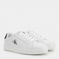 Sneaker Bassa Allacciata Bianco Nero