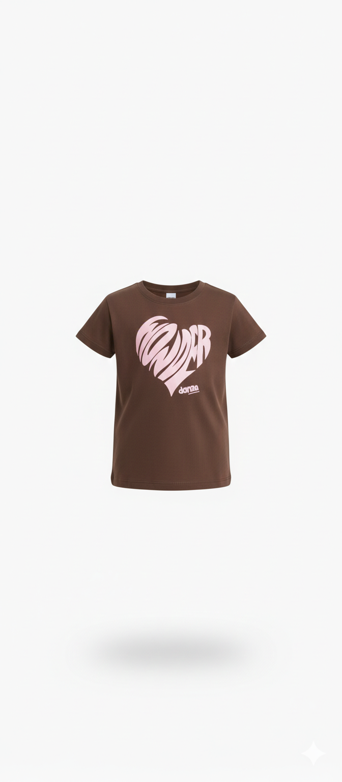 T shirt Chocolate Wonder Heart