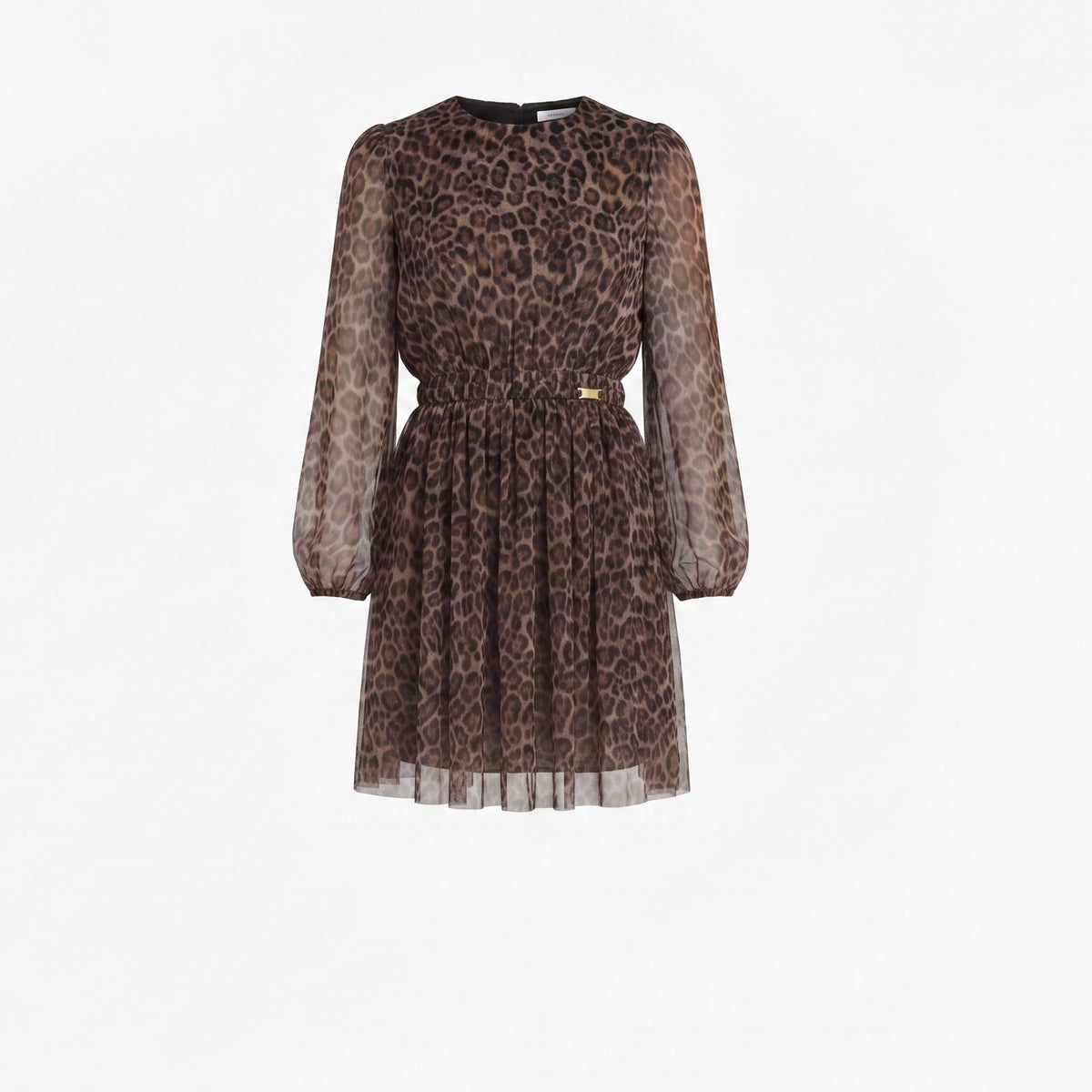 Abito Con Tulle Maculato