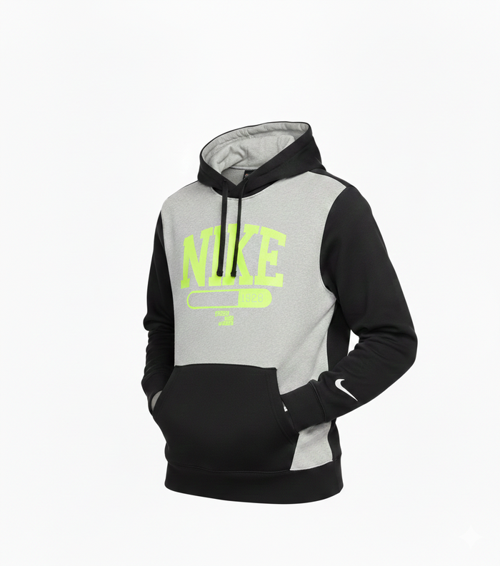 Felpa Roky Cappuccio Nera Grigia