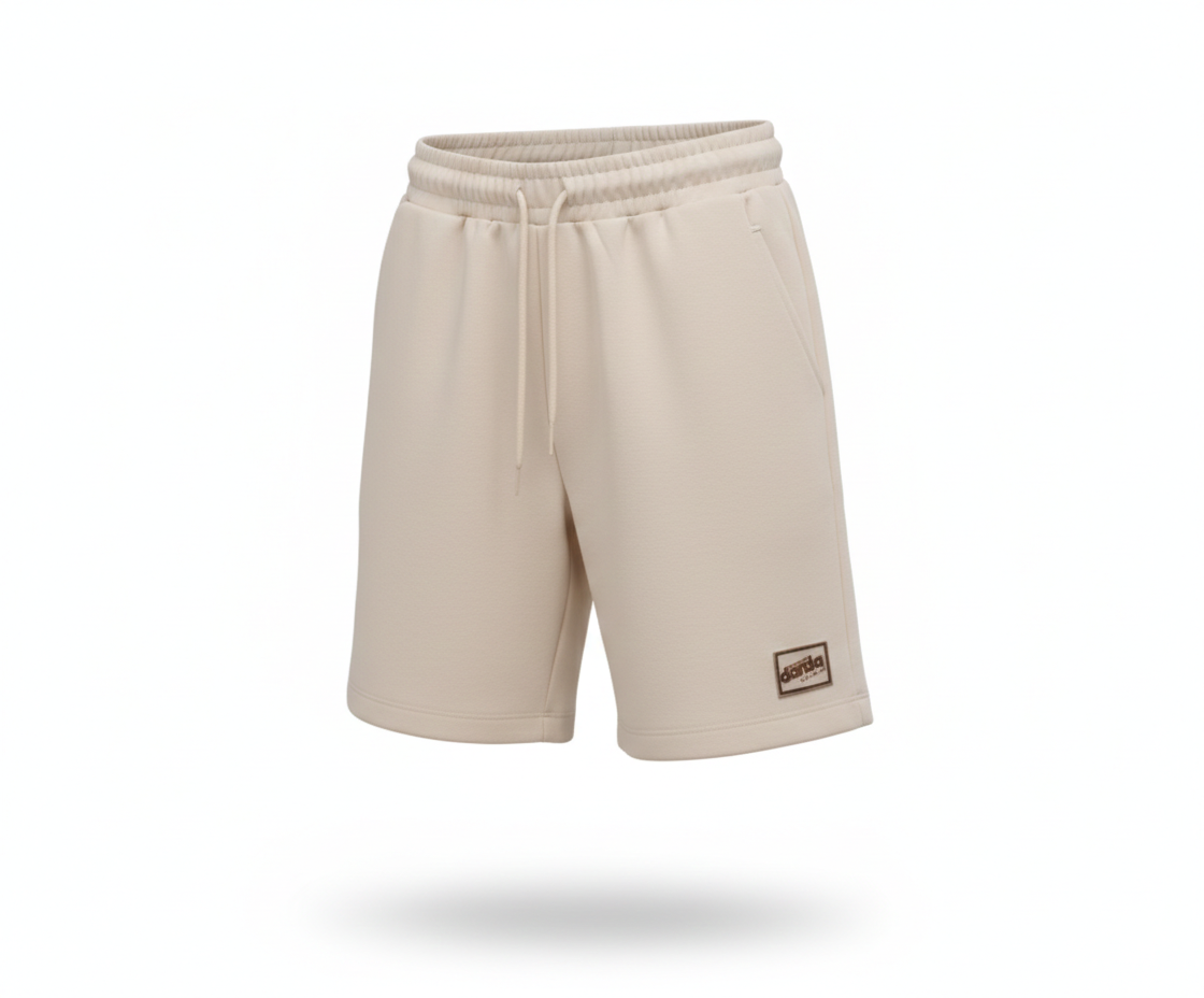 Pantaloni joggers Comfort Fit Beige con Patch