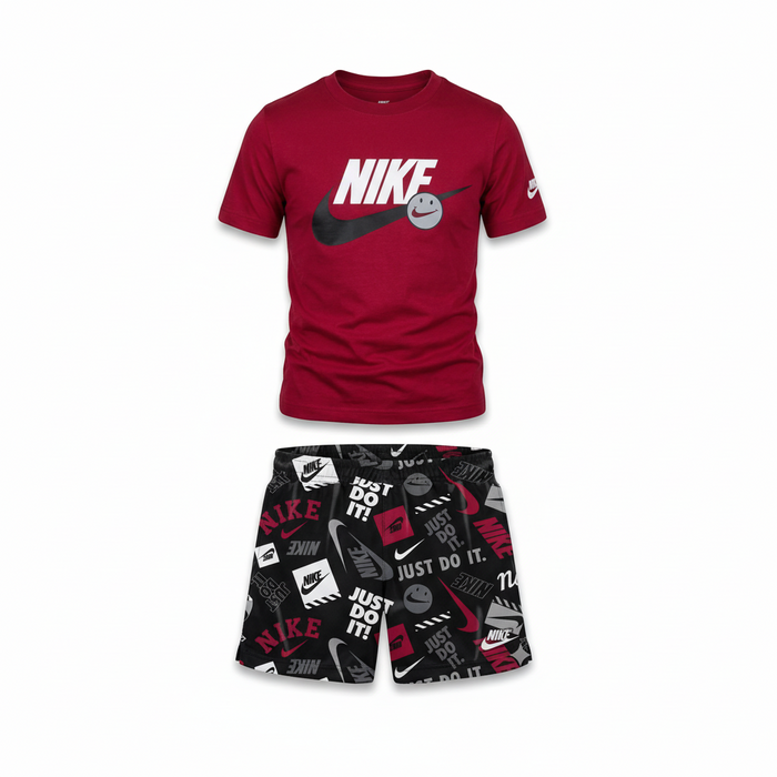 Completo Short E Maglietta Rossa