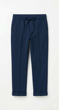 Pantaloni Jogger In Punto Milano Blu