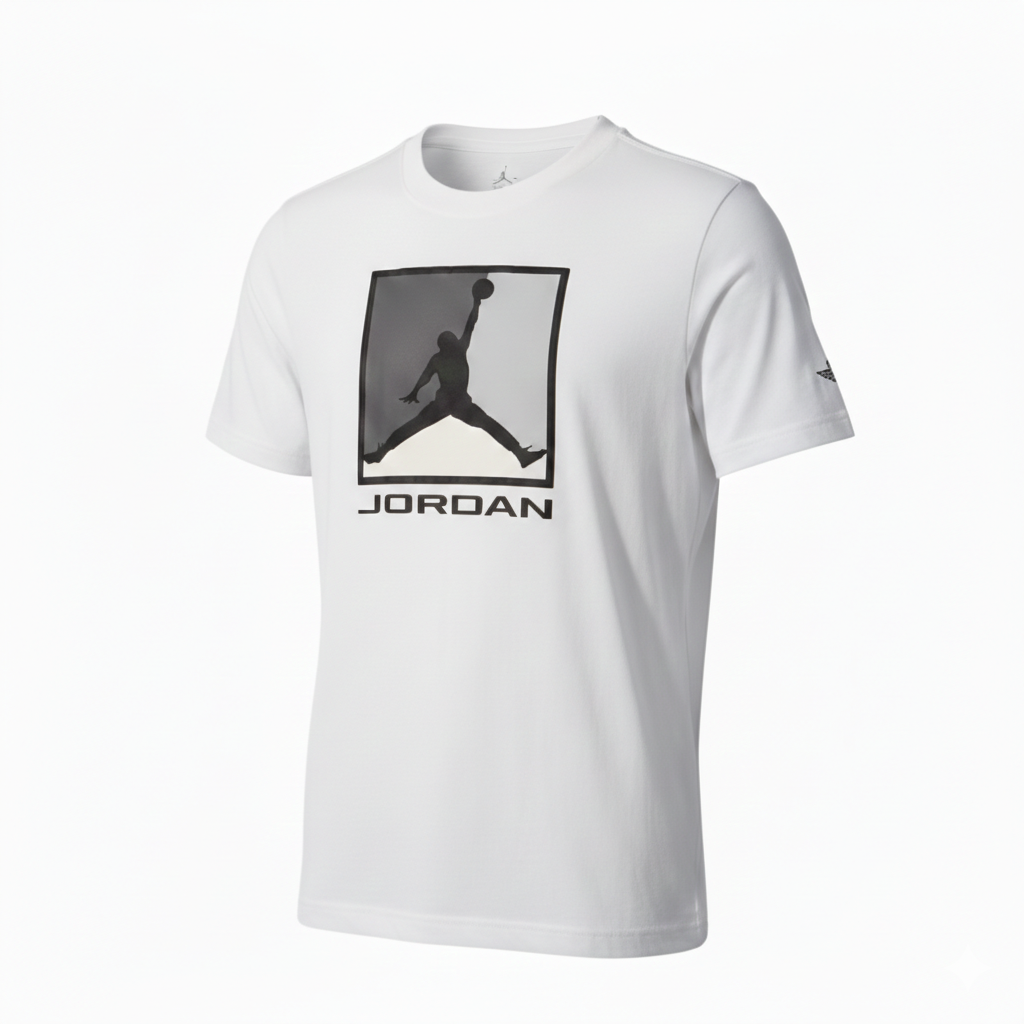 T-Shirt Bianca Stampa Davanti