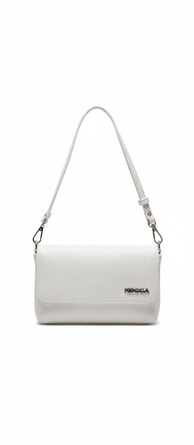 Mini Bag Bianca Elegante Con Tracolla