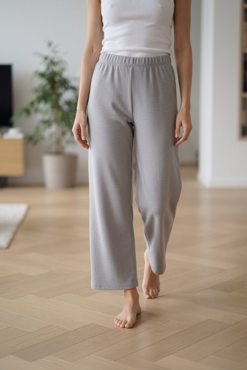 Pantapalazzo In Lana Grigio