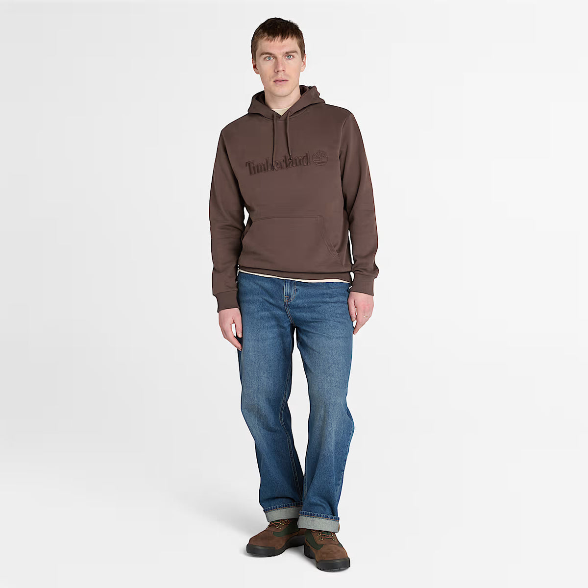 Felpa Con Cappuccio Hampton Da Uomo In Marrone
