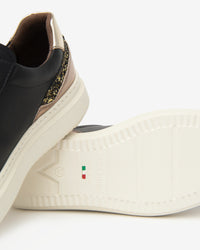 Sneaker da donna pelle nera