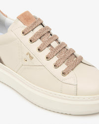 Sneaker da donna pelle Beige