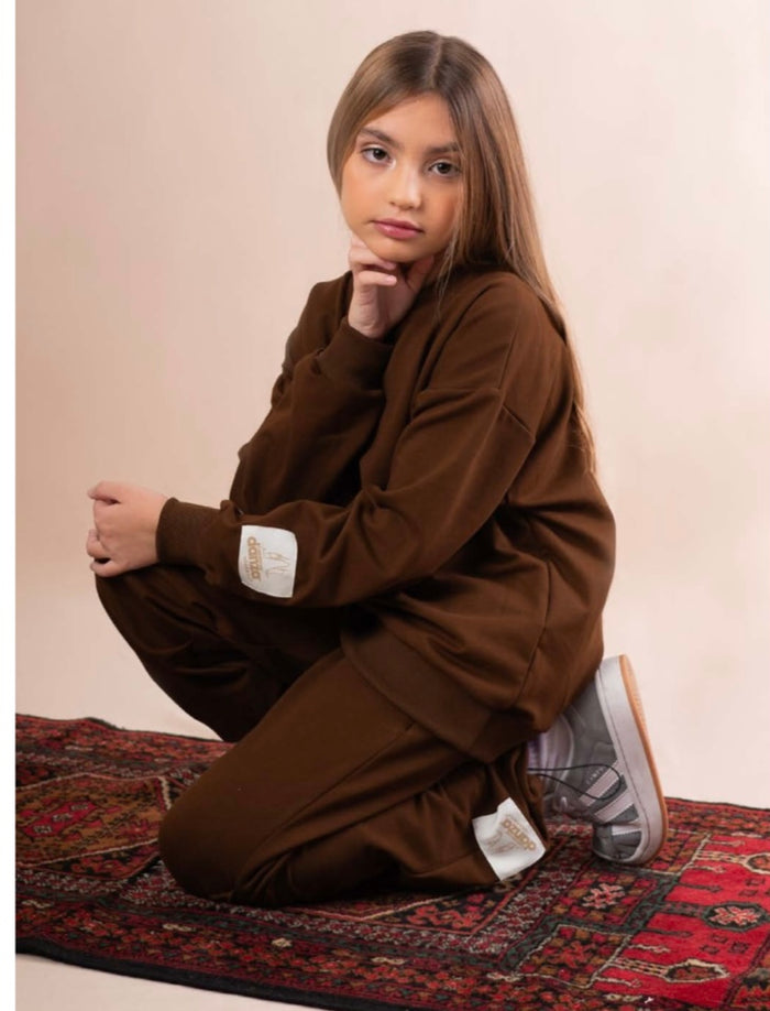 Felpa Girocollo Cioccolato