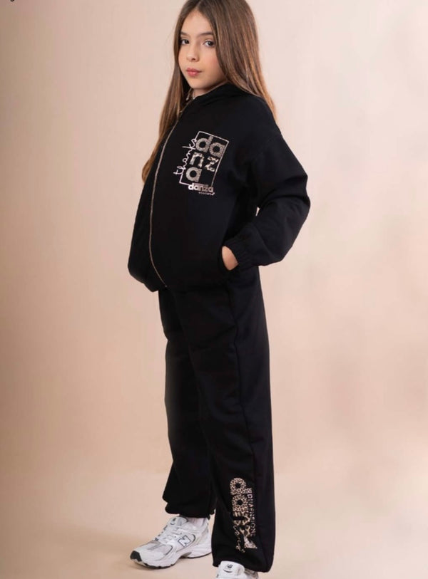 Felpa Full Zip Nero