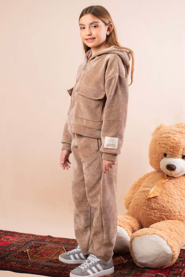 Full Zip Maglia Beige