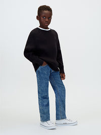 Maglione a Coste Raglan Black