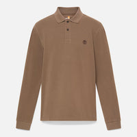 Polo Da Uomo Millers River Manica Lunga Marrone