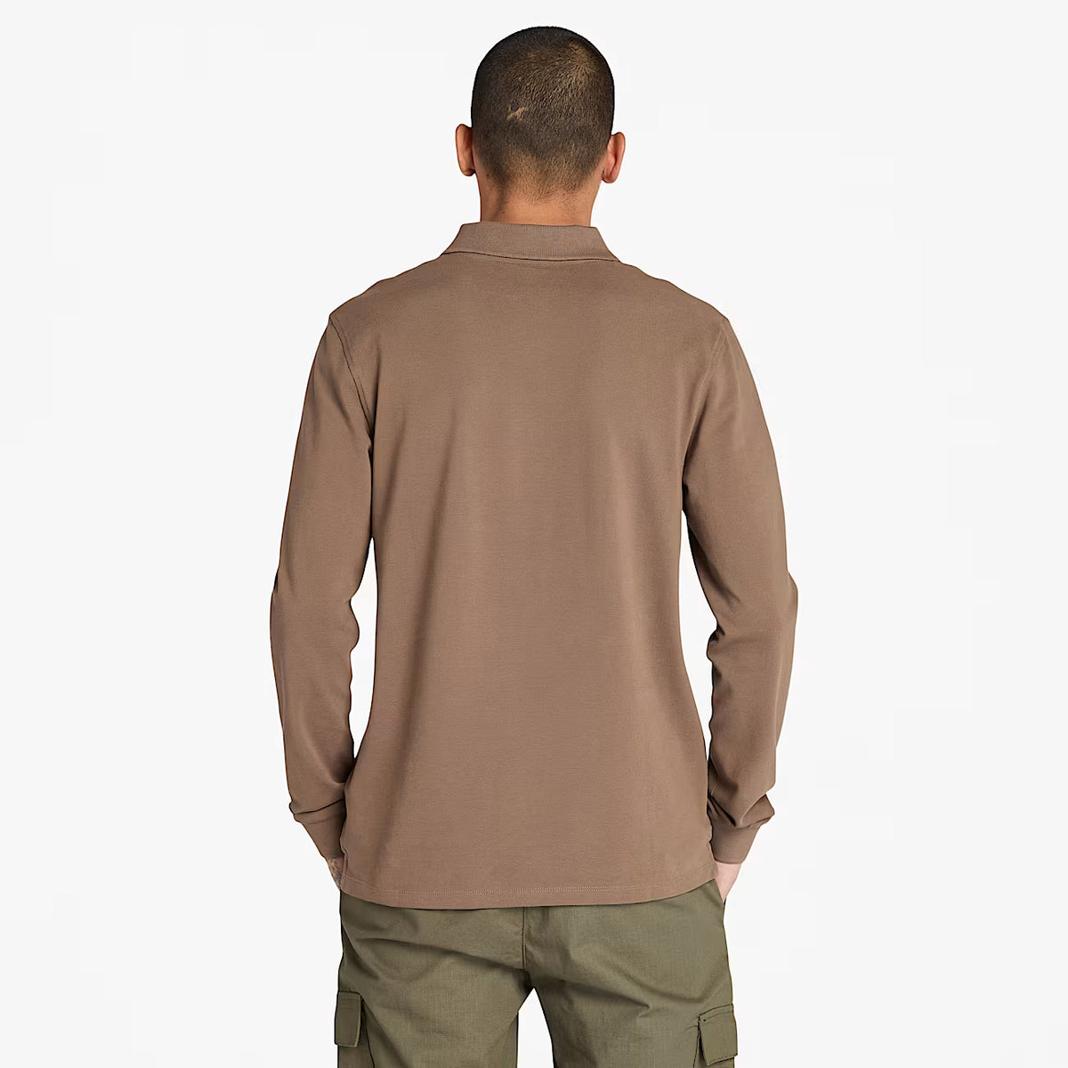 Polo Da Uomo Millers River Manica Lunga Marrone