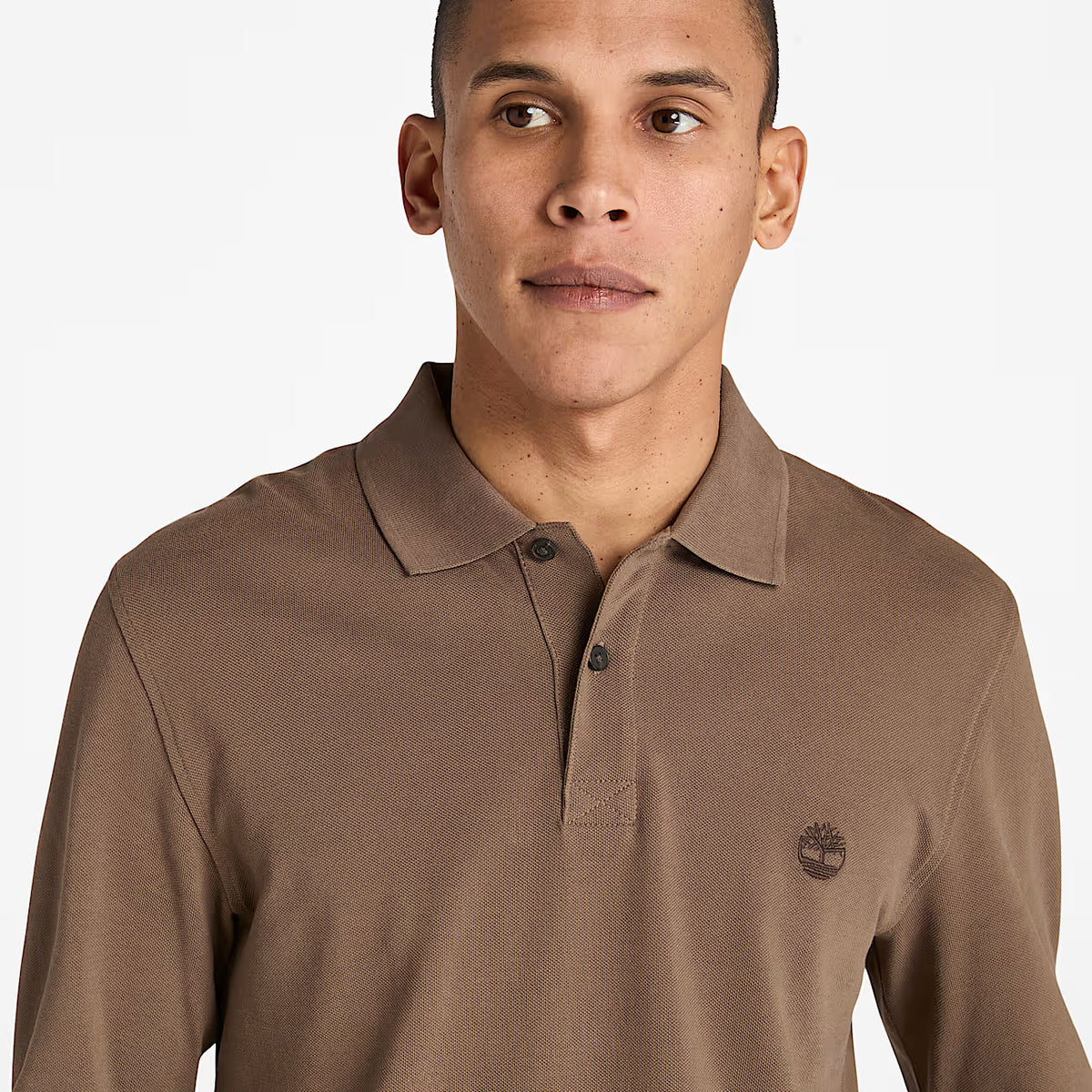 Polo Da Uomo Millers River Manica Lunga Marrone