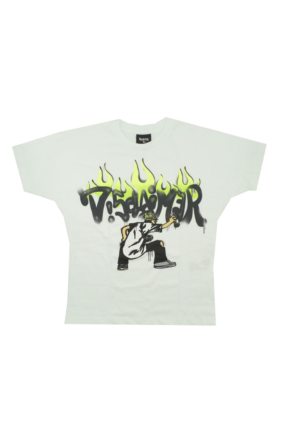 T-Shirt Bianca Con Stampa Davanti