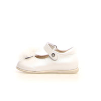 Ballerina Elegante Rieka Nappa Pearl White