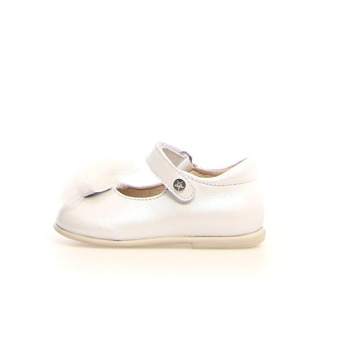 Ballerina Elegante Rieka Nappa Pearl White