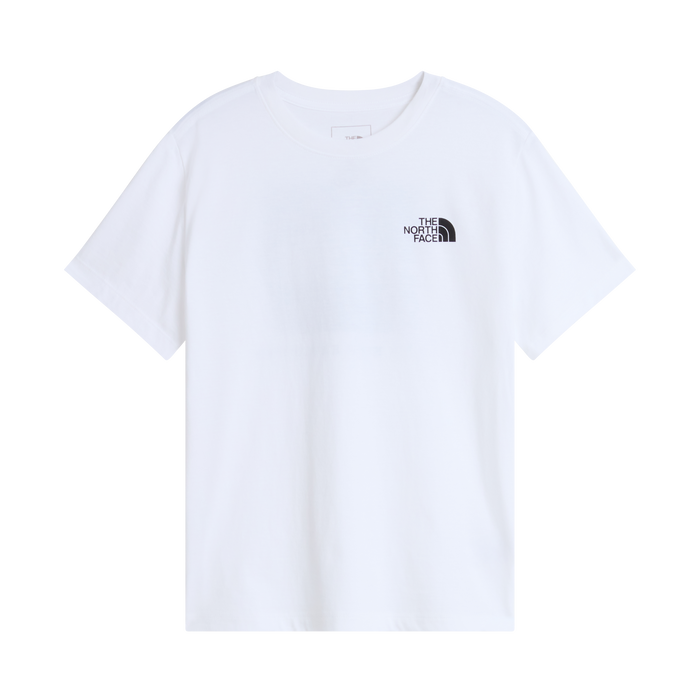 T-Shirt Da Ragazzi Manica Corta Logo Retro Bianco