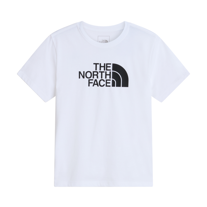 T-Shirt Da Ragazzi Manica Corta Logo Bianco