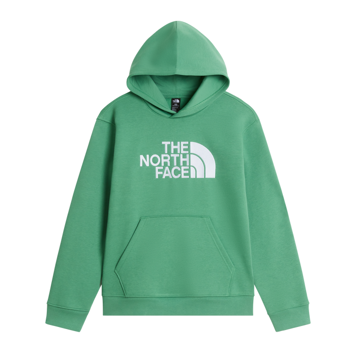 Felpa Girocollo Da Ragazzi Logo Con Cappuccio Verde