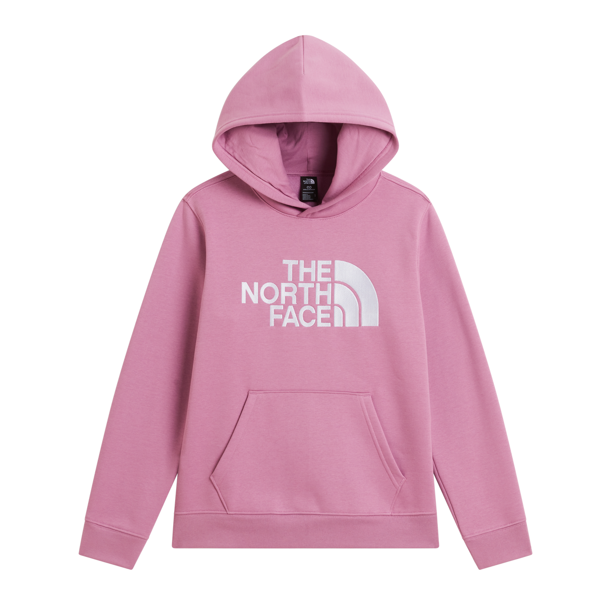 Felpa Girocollo Da Ragazzi Logo Con Cappuccio Rosa