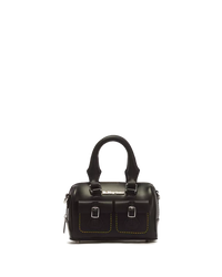 Borsa Mini Nera Kiev Con Manici In Pelle