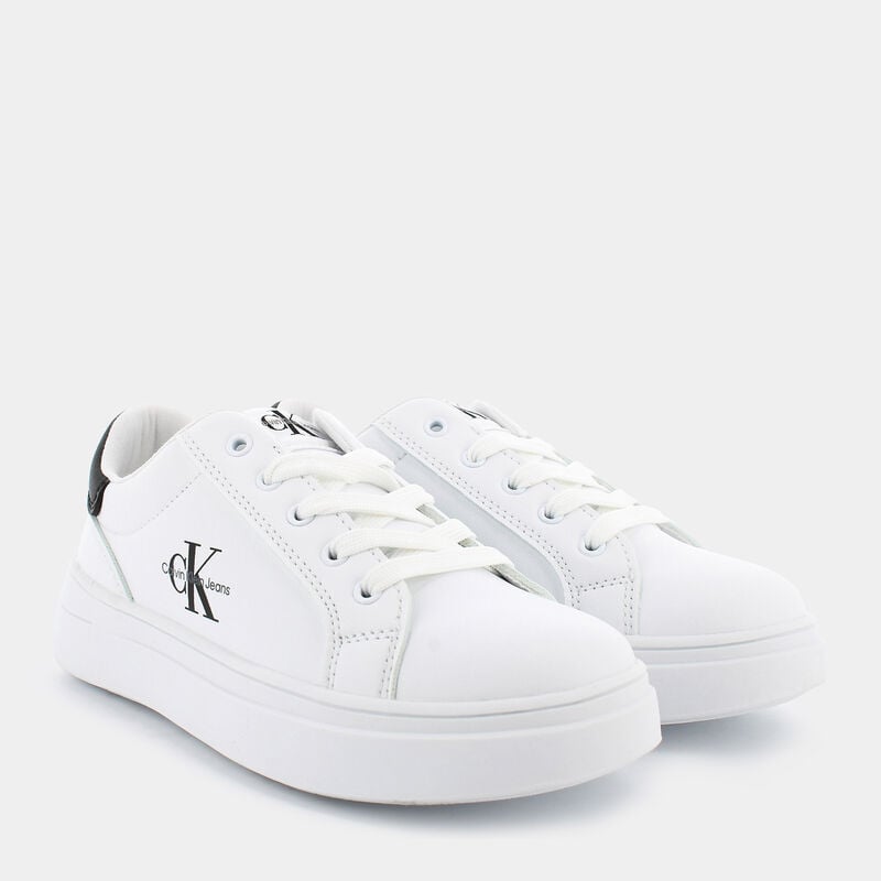 Sneaker Bassa Allacciata Bianco Nero
