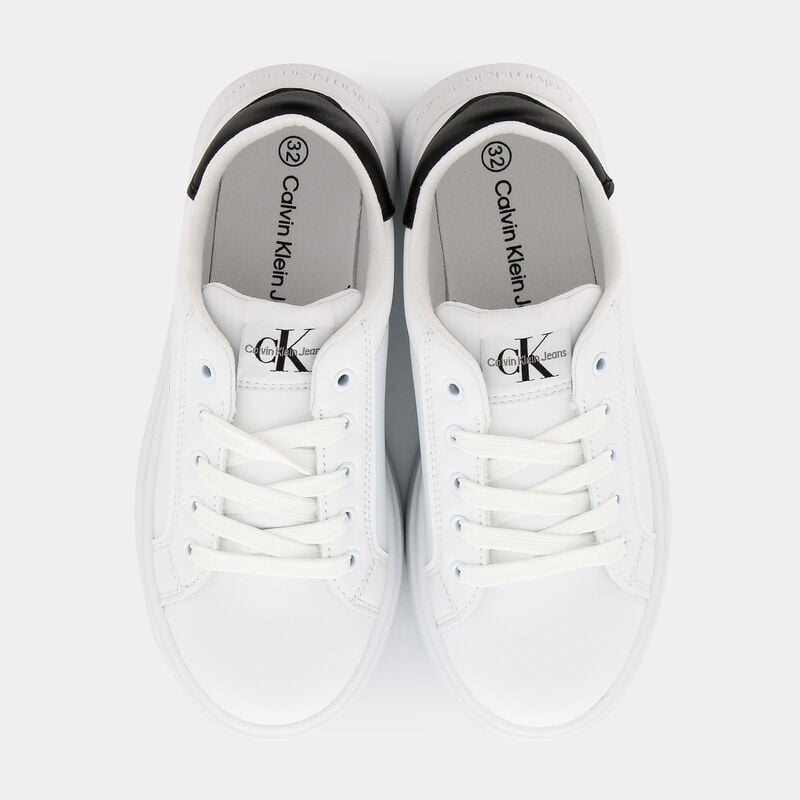 Sneaker Bassa Allacciata Bianco Nero