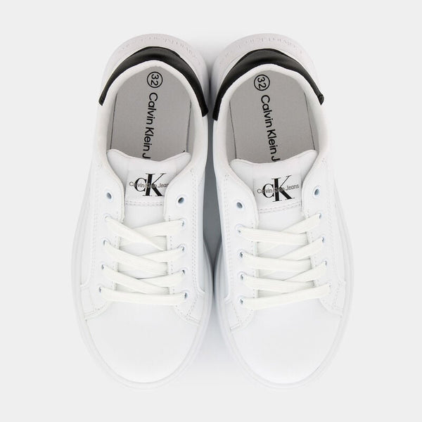 Sneaker Bassa Allacciata Bianco Nero