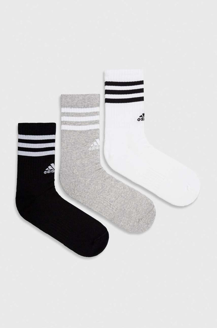 Set 3 Calzini Grigio Nero Bianco