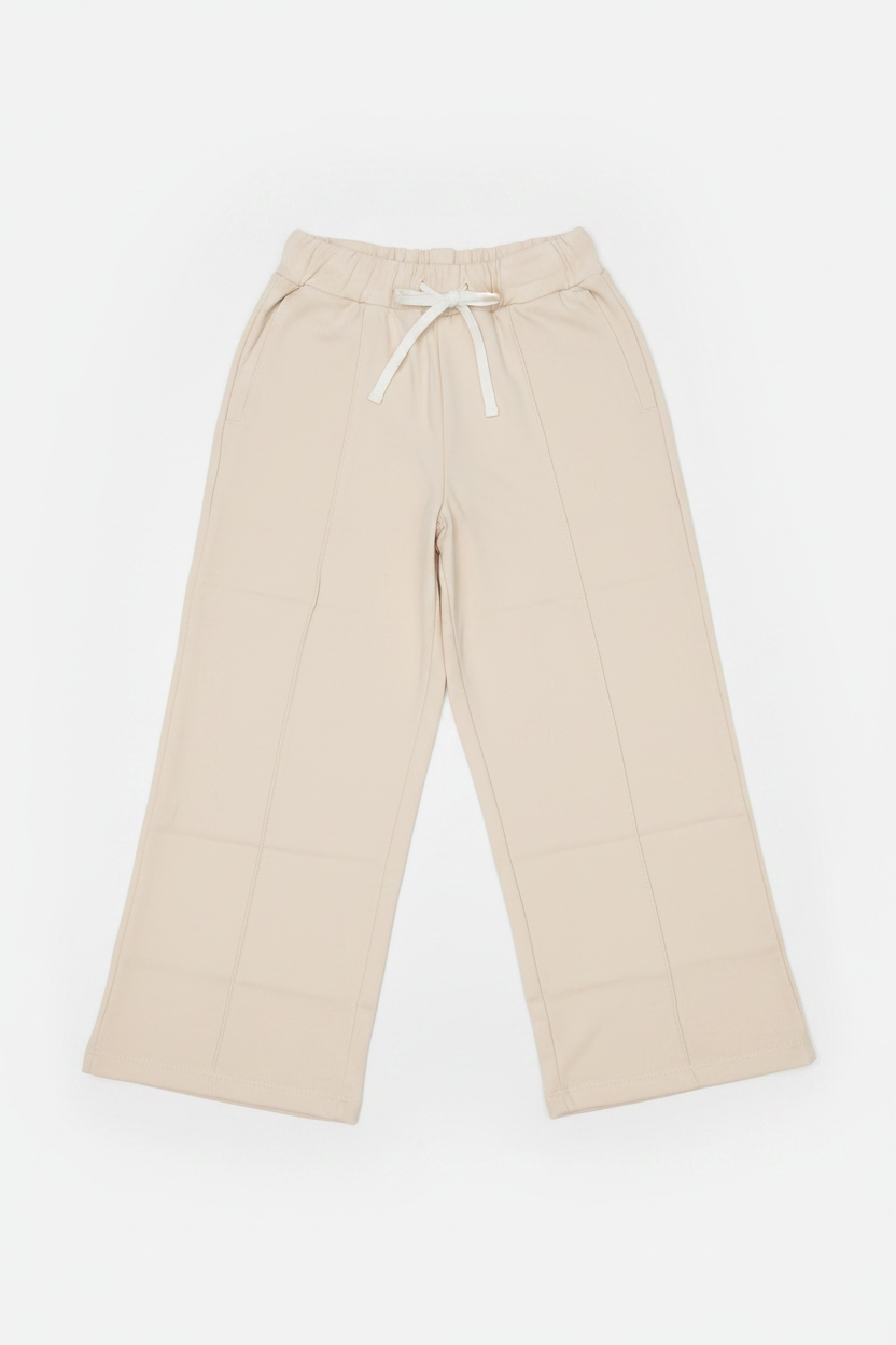 Pantalargo Felpina Nocciola