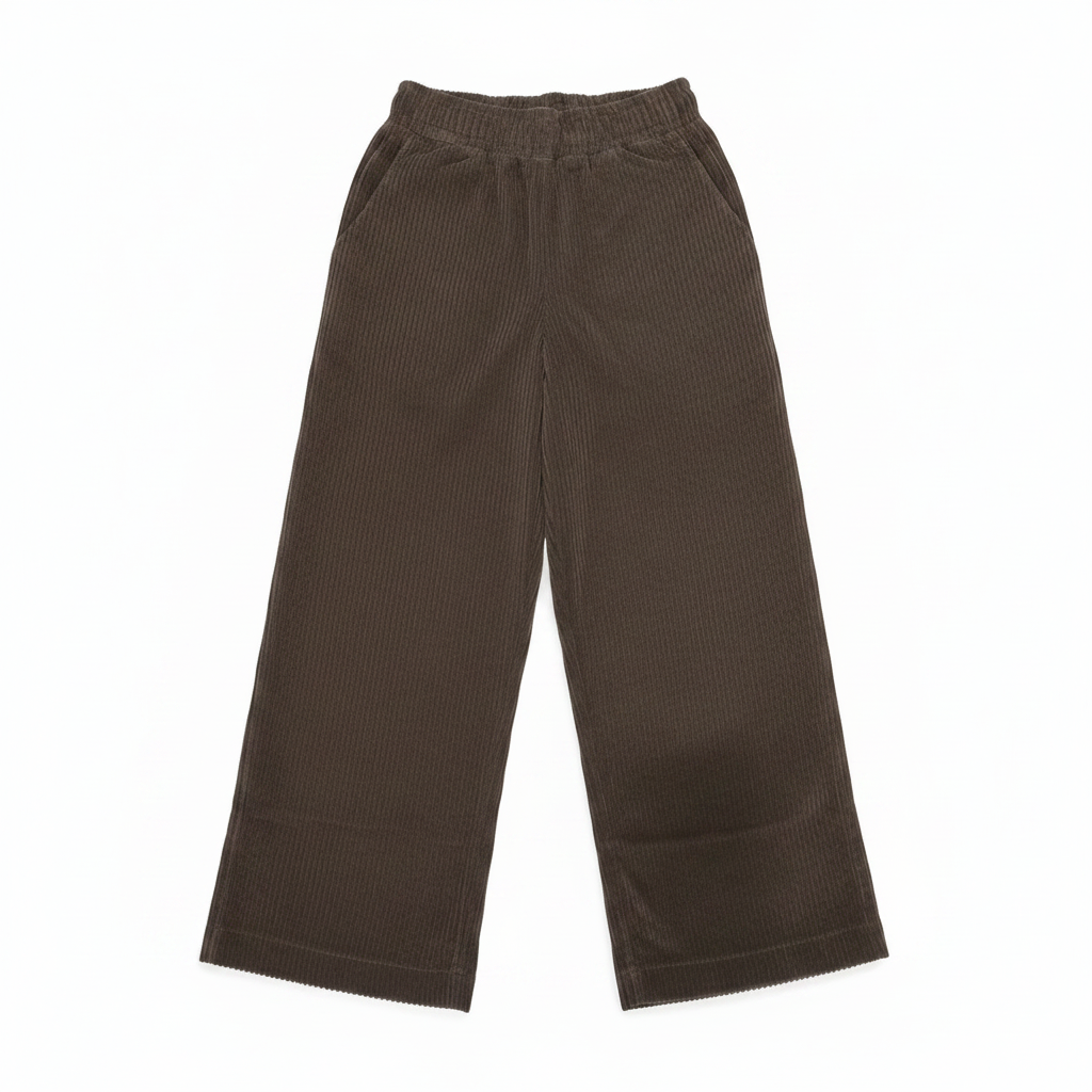 Pantalargo Velluto Marrone