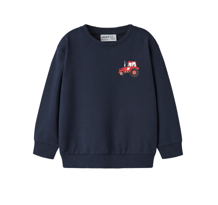 Felpa Stampa Navy Blazer Tractor