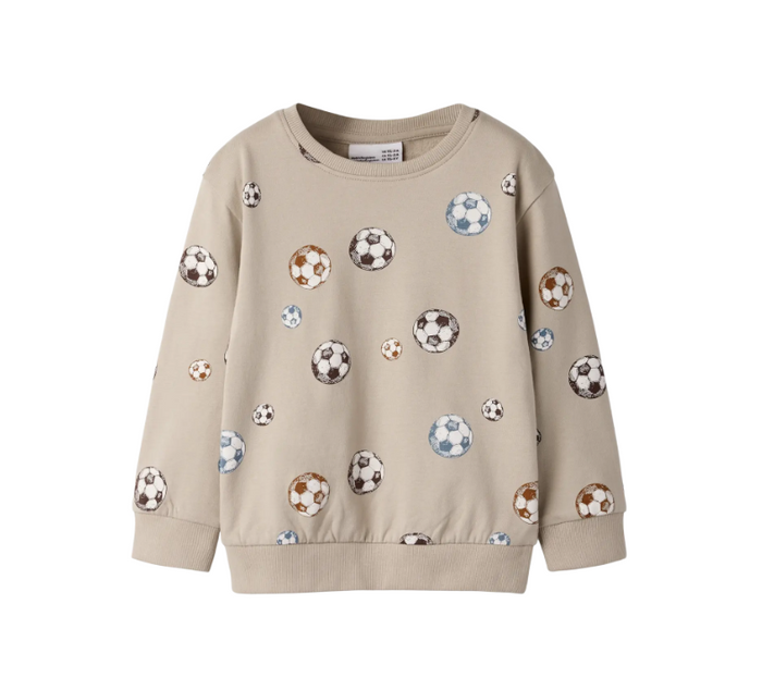 Felpa Girocollo Football Spirit Beige
